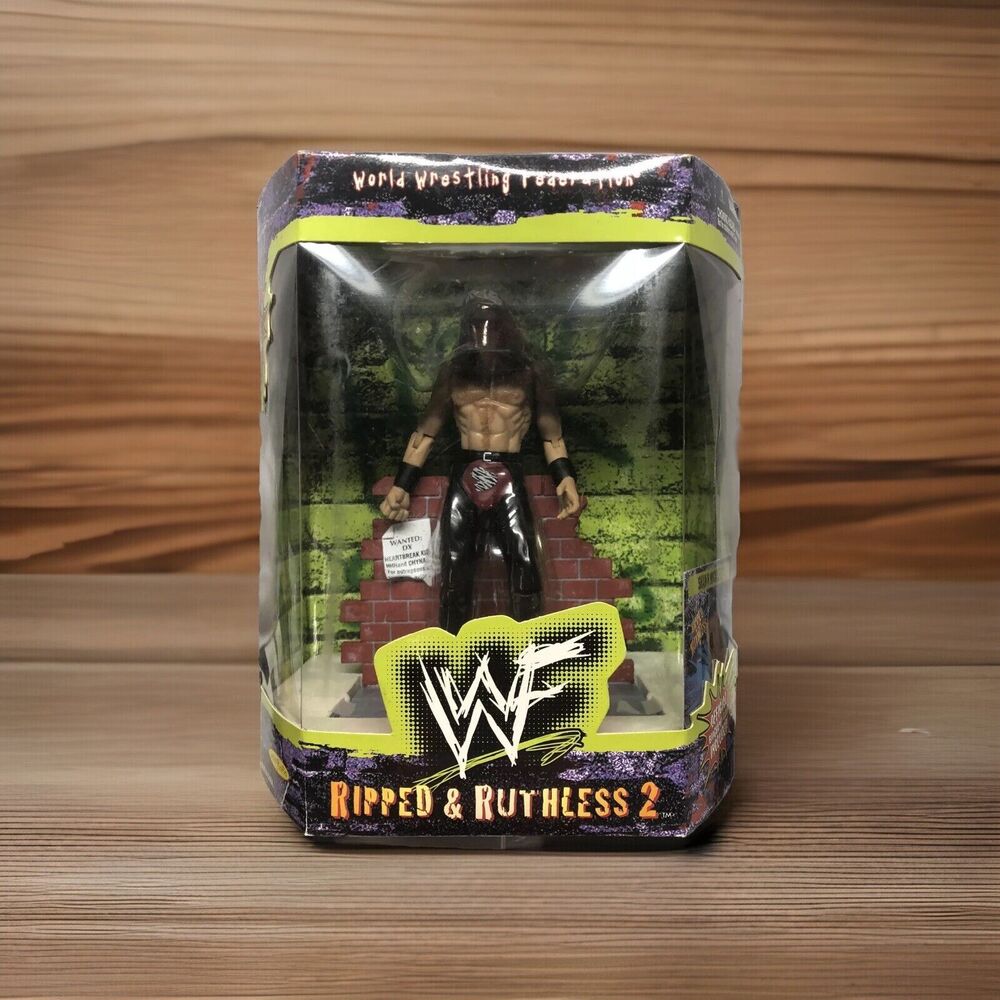 VTG 1998 WWF Shawn Michaels Ripped & Ruthless 2 HBK Jakks Action Figure NIP WWE